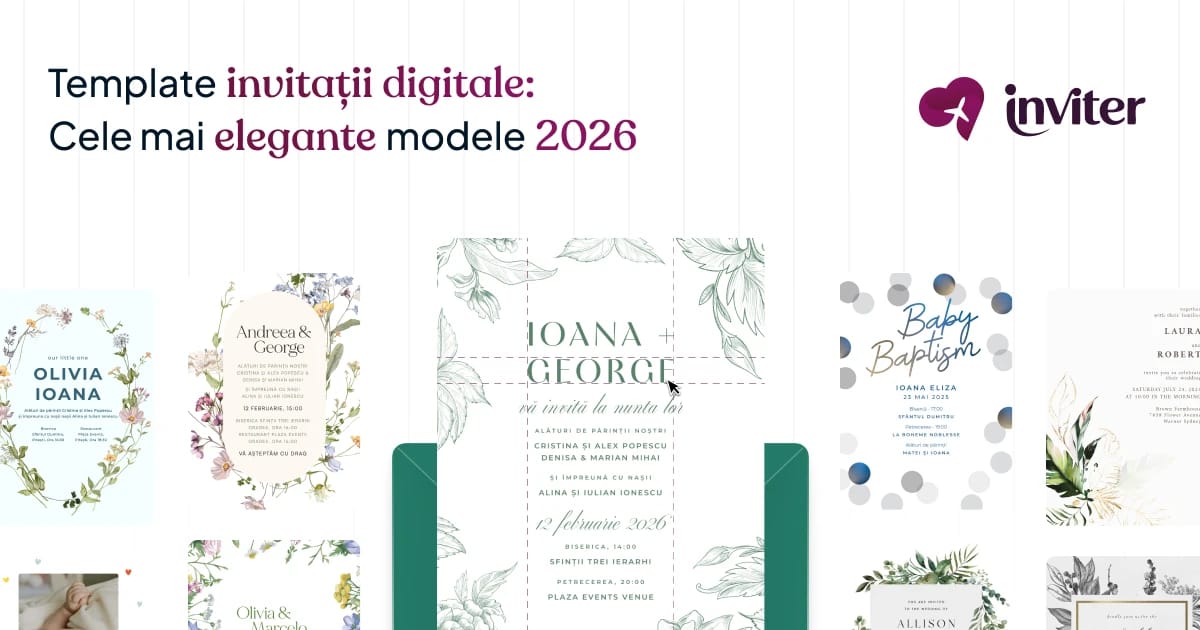 Template invitații digitale: cele mai elegante modele 2026
